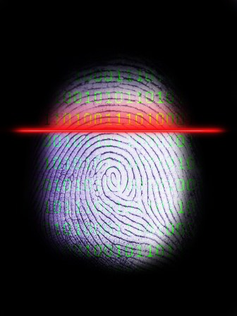 biometric thumb fingerprint scan