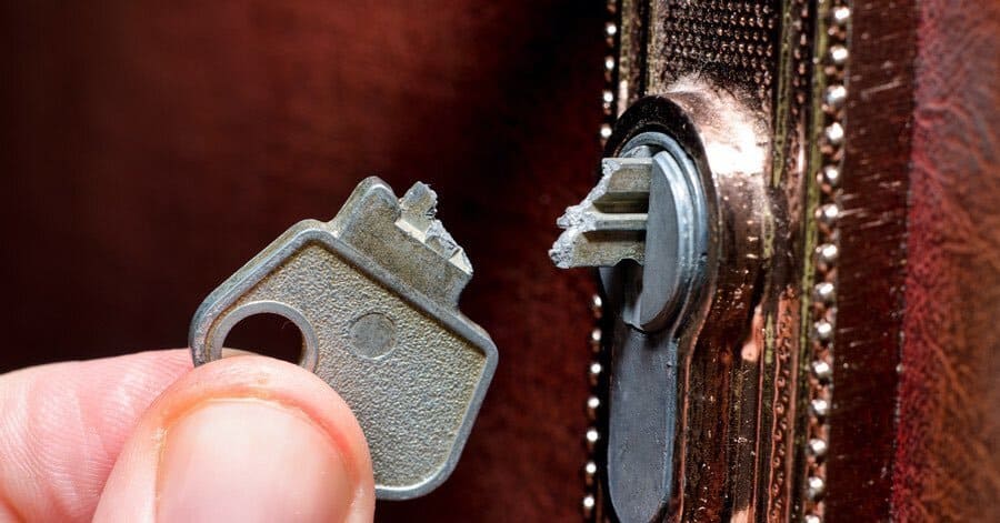 How to get a broken key out of a lock